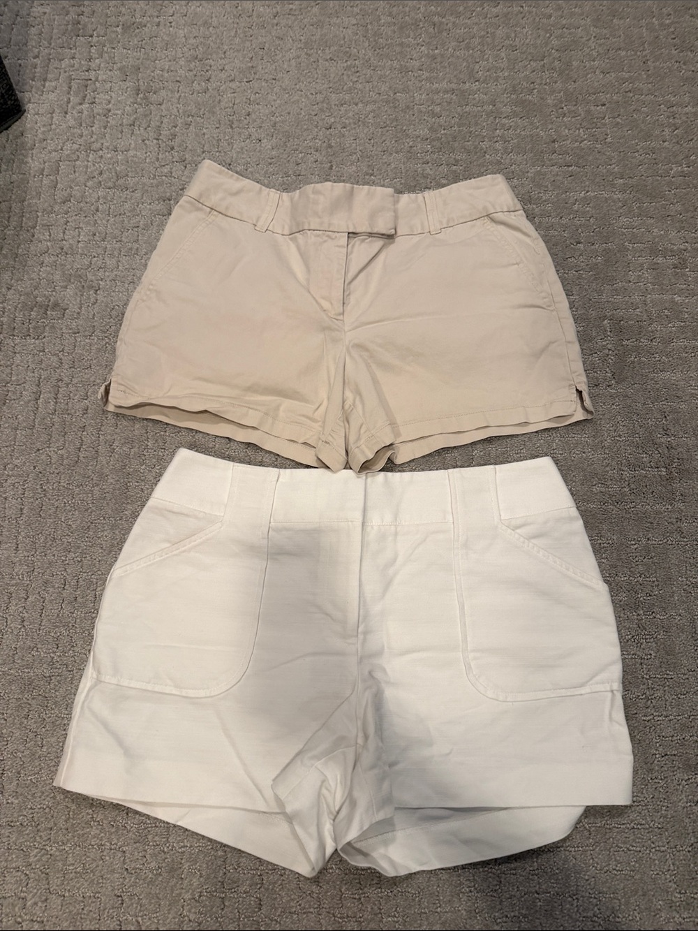 LOFT Women's 2 pairs Shorts Set - Cream and White